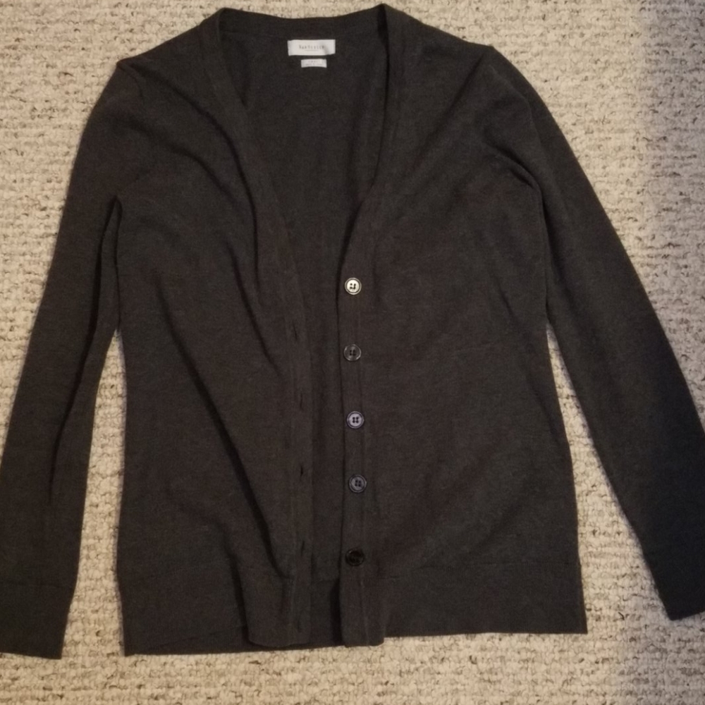 VAN HEUSEN Gray Women's Cardigan size S